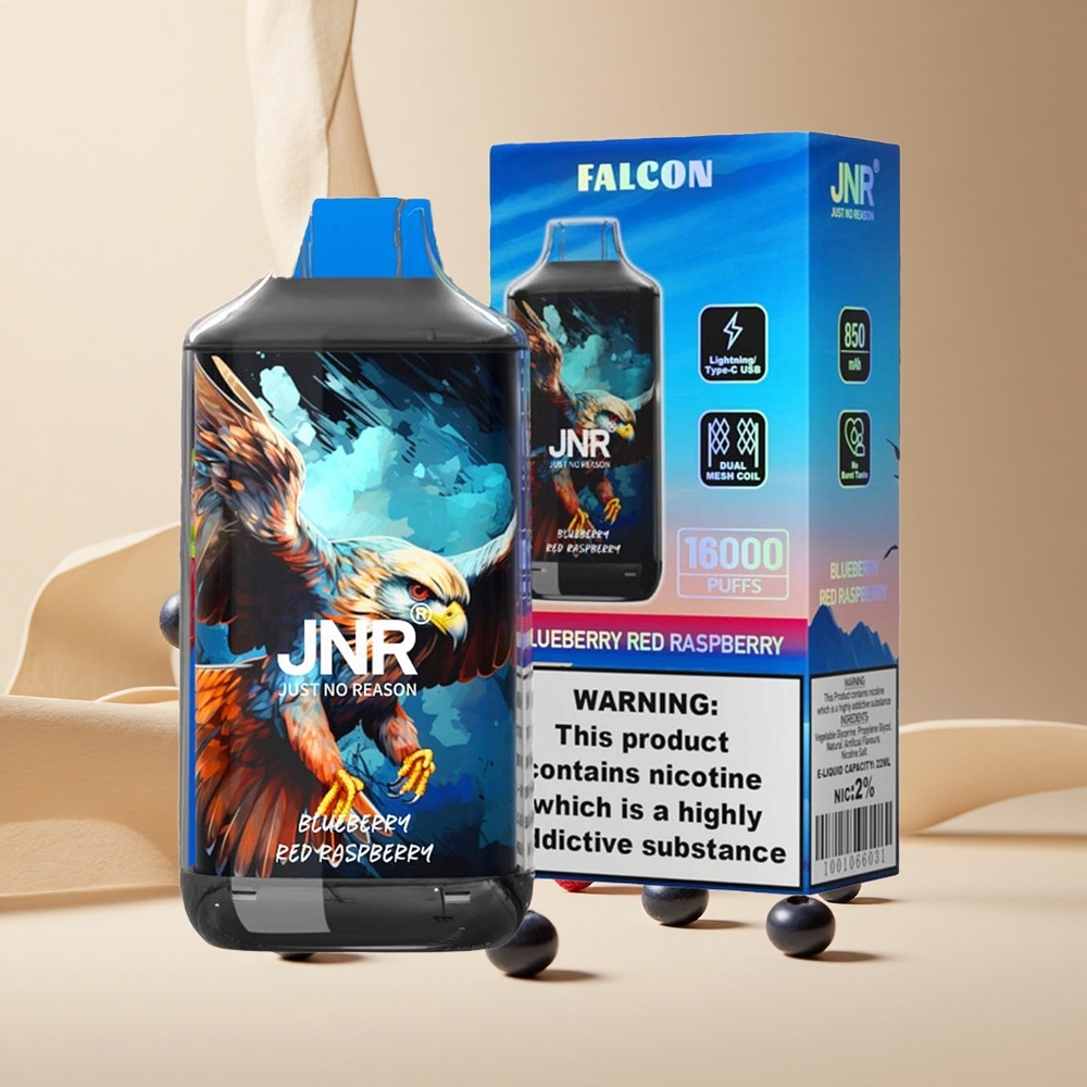 Arándano Azul Frambuesa Roja JNR Falcon 16000 Puffs 850 mAh