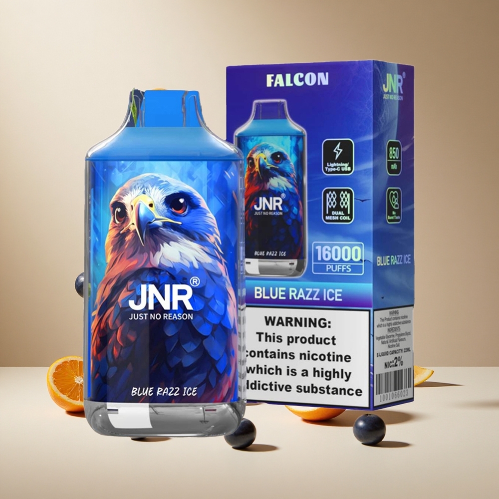Azul Frambuesa Hielo JNR Falcon 16000 Puffs 850 mAh