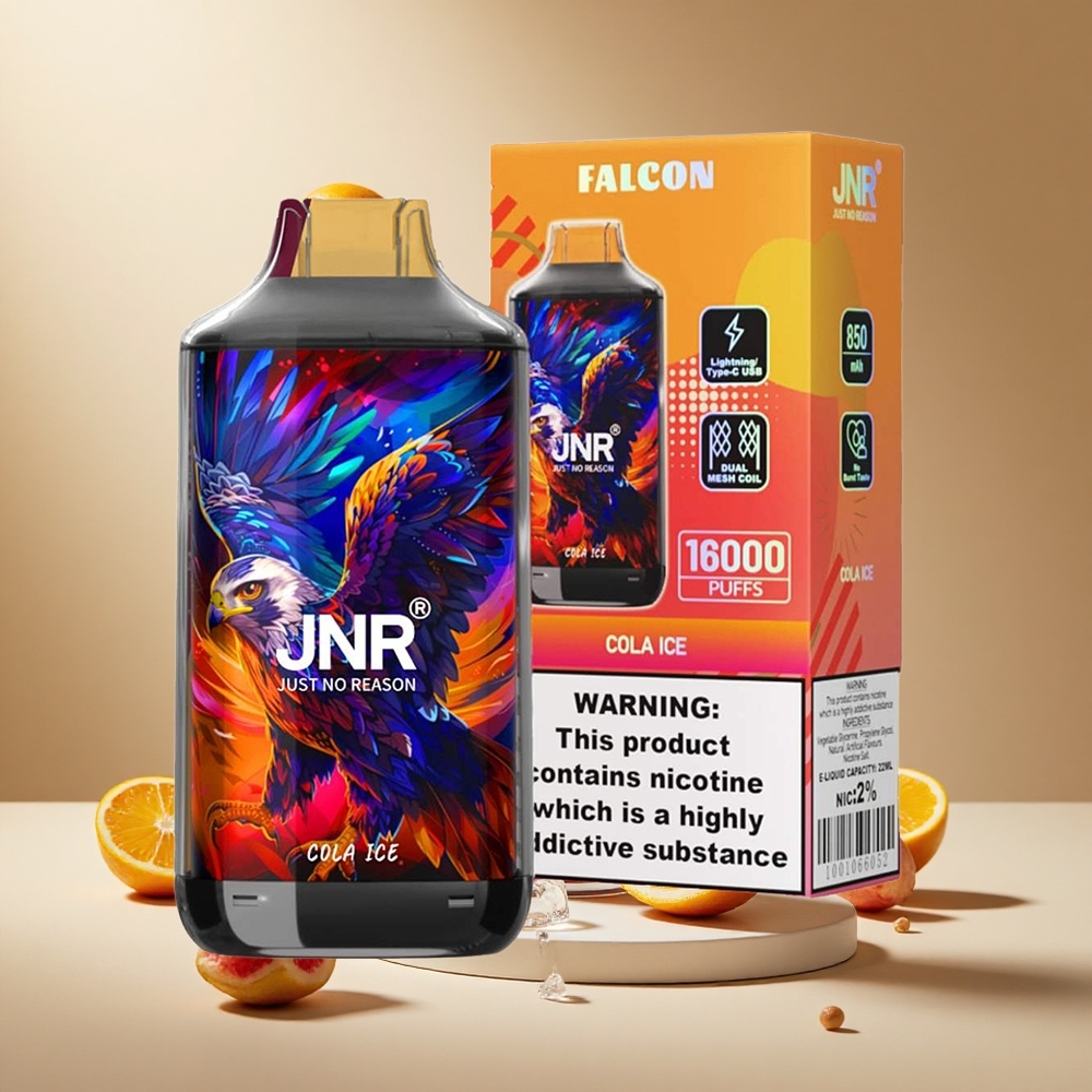 Cola Helada JNR Falcon 16000 Puffs Pantalla LED Inteligente