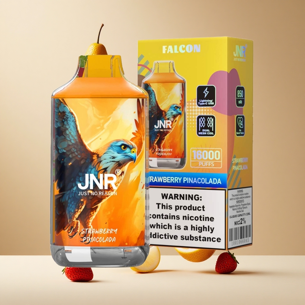 Fresa Piña Colada JNR Falcon 16000 Puffs Pantalla LED Inteligente