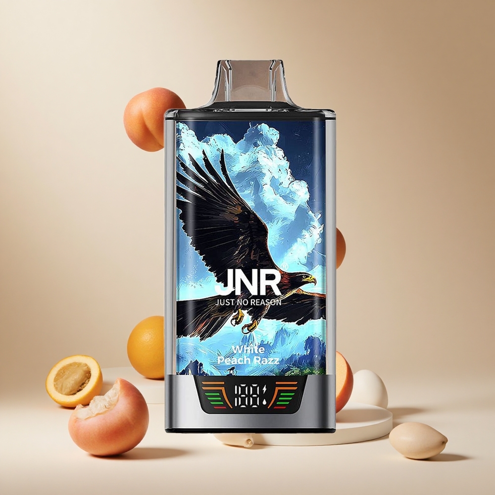 Durazno Blanco Frambuesa JNR Falcon Pro 28000 28000 Puffs