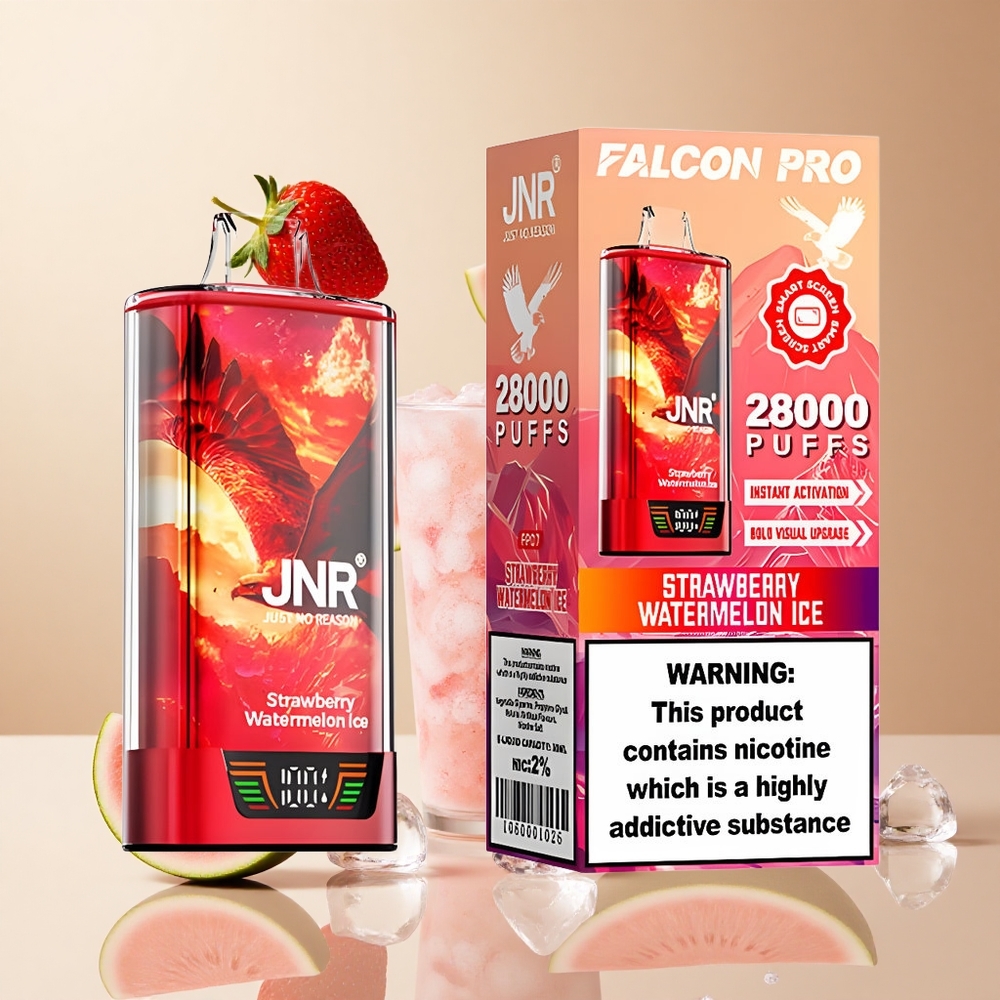 Fresa Sandía Hielo JNR Falcon Pro 28000 Puffs Dual Mesh Coil