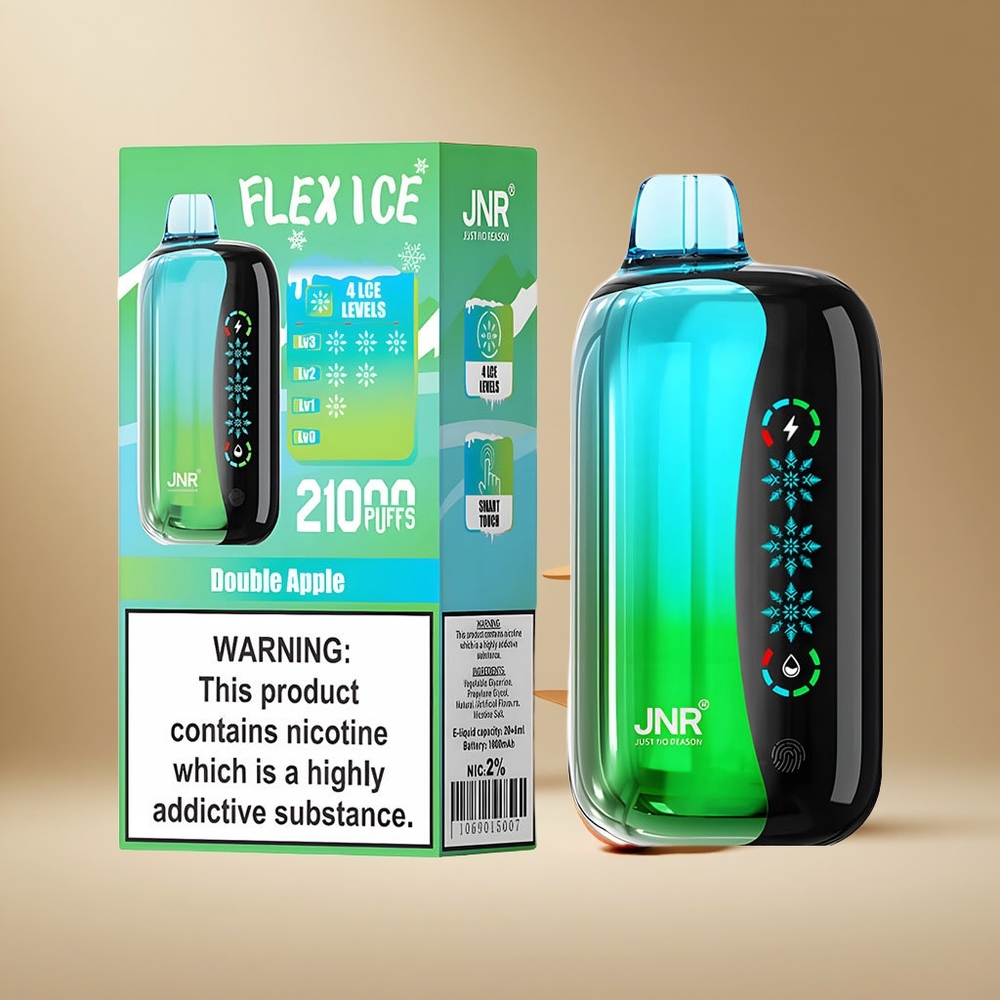 Doble Manzana JNR Flex Hielo 21000 Puffs Pantalla Táctil