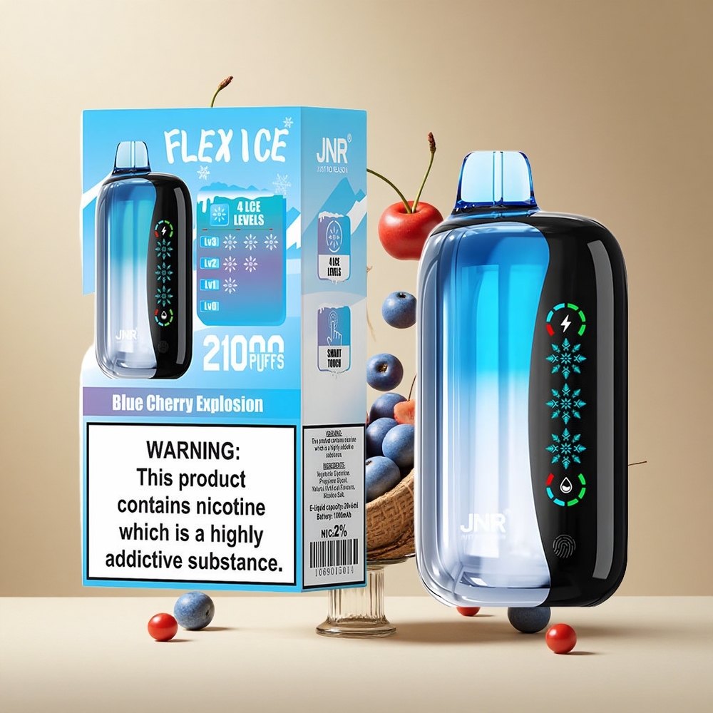 Explosión de Cereza Azul JNR Flex Ice 21000 Puffs Pantalla Táctil