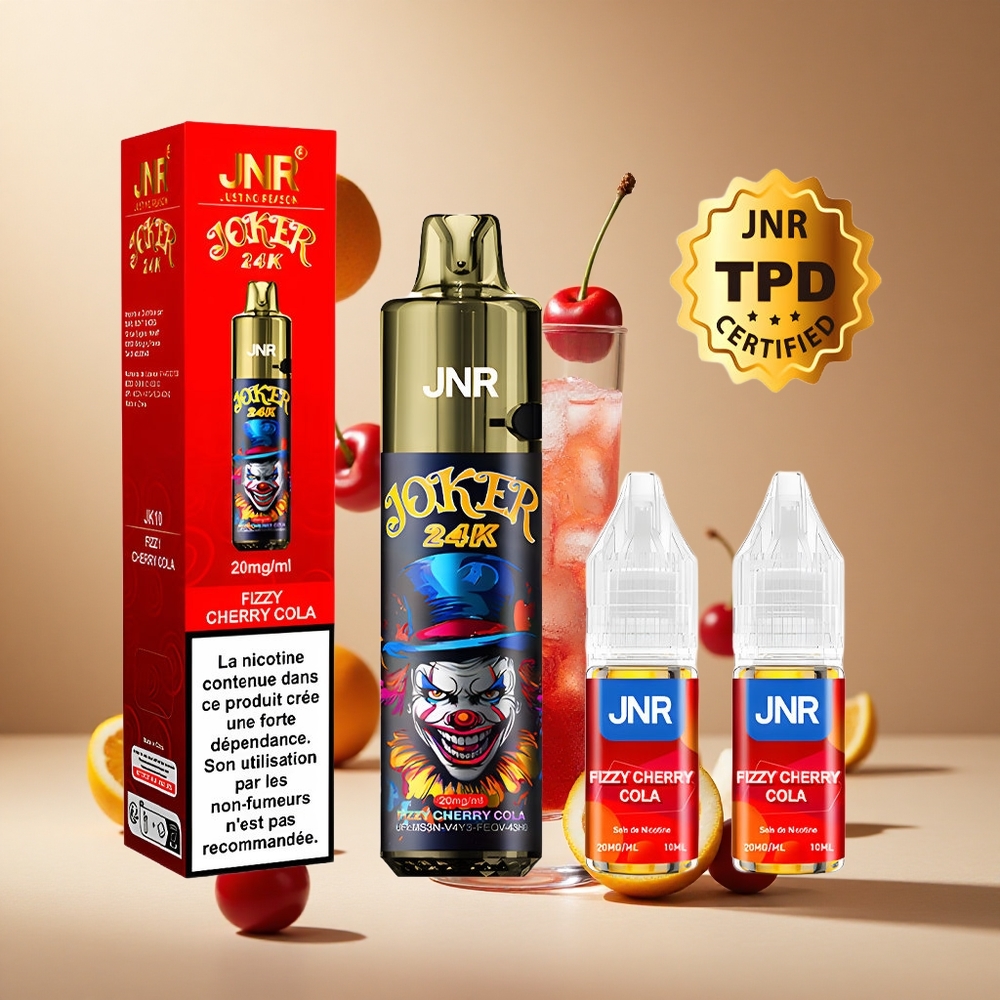 Cereza Cola Fizzy JNR Joker 24K Puffs 24000 Puffs