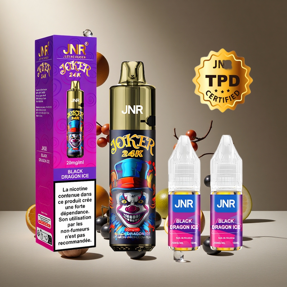 Dragón Negro Hielo JNR Joker 24000 Puffs Recargable