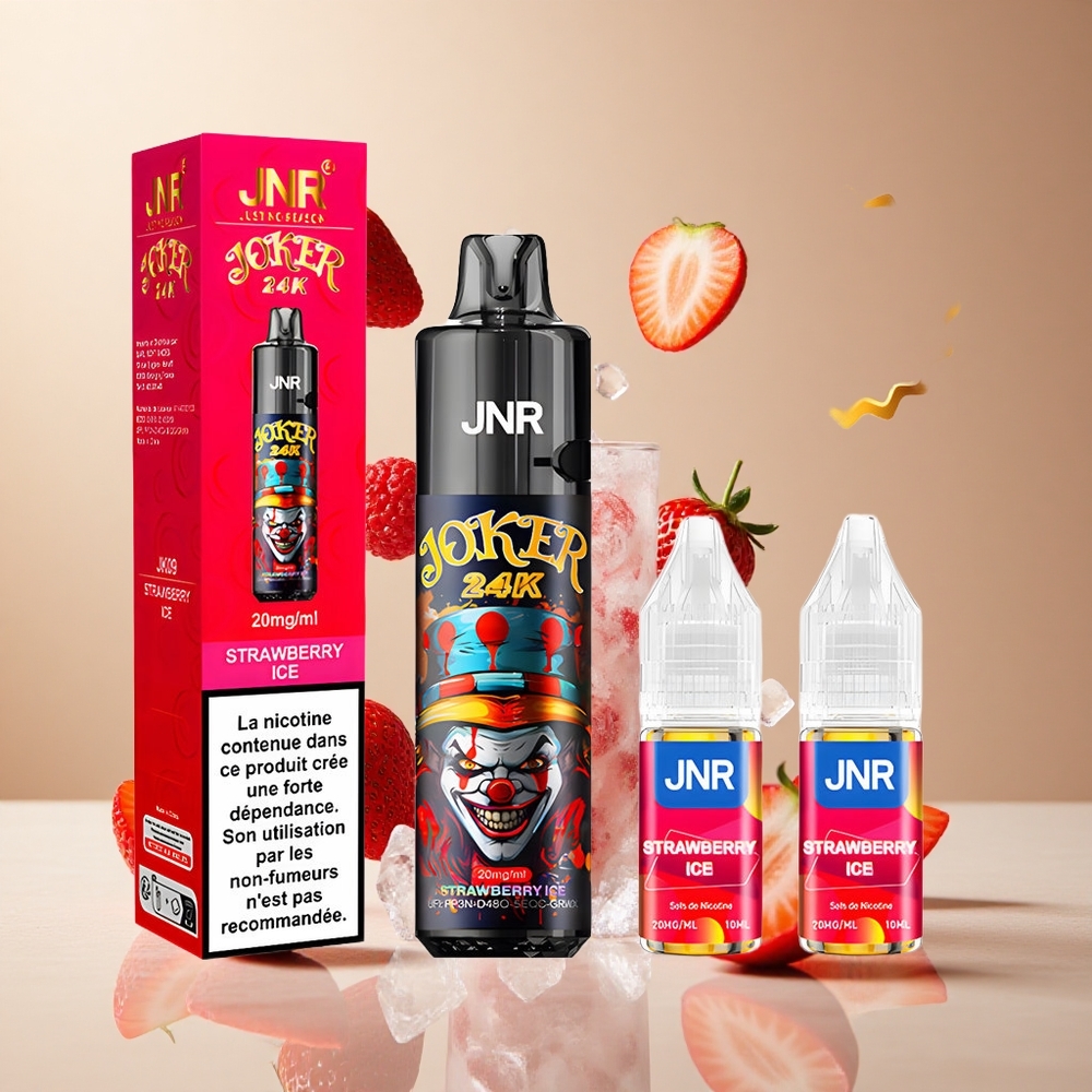 Fresa Helado JNR Joker 24000 Puffs 2% Nicotina