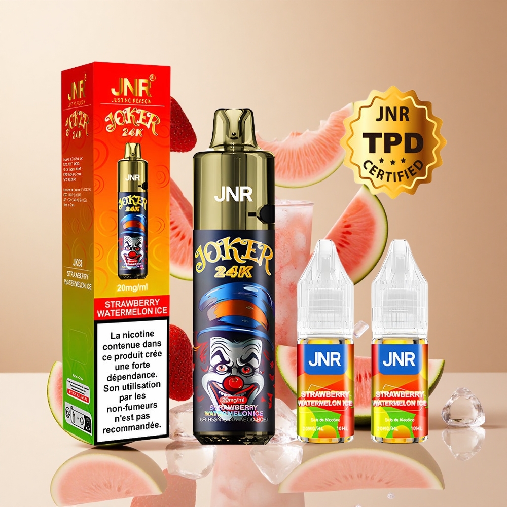Fresa Sandía Hielo JNR Joker 24K Puffs Recargable 24000 Puffs
