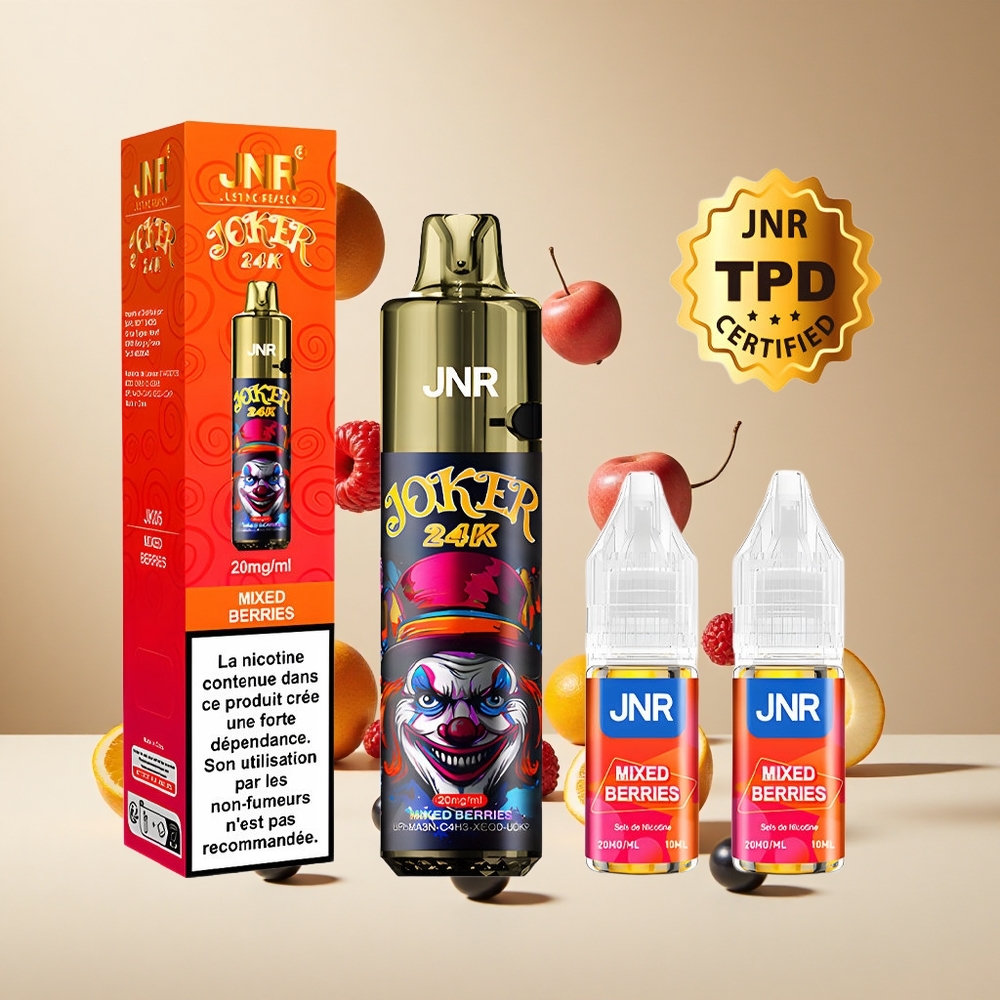 Mezcla de Bayas JNR Joker 24K Puffs Recargable 24000 Puffs