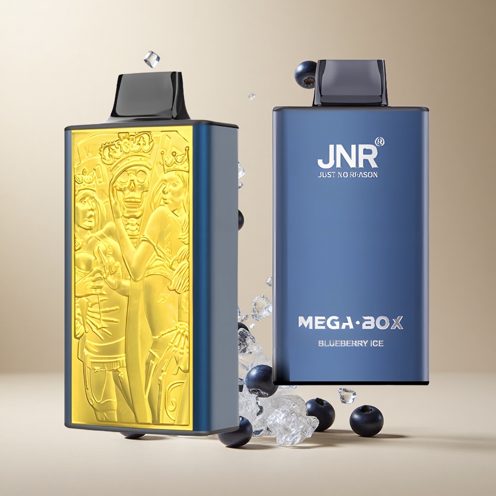 Arándano Azul Helado JNR Mega Box 25000 Puffs Tipo-C Carga Rápida