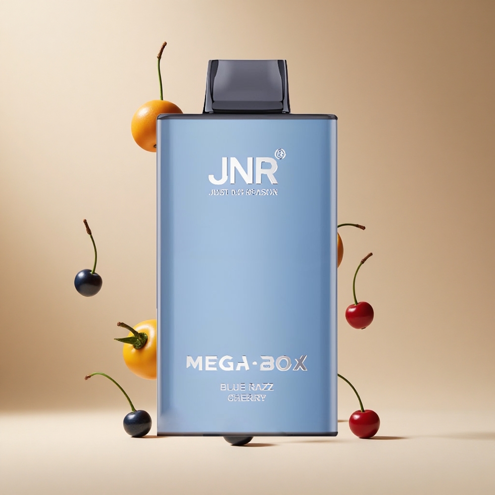 Frambuesa Azul Cereza JNR Mega Box 25000 Puffs con Carga Rápida Tipo-C