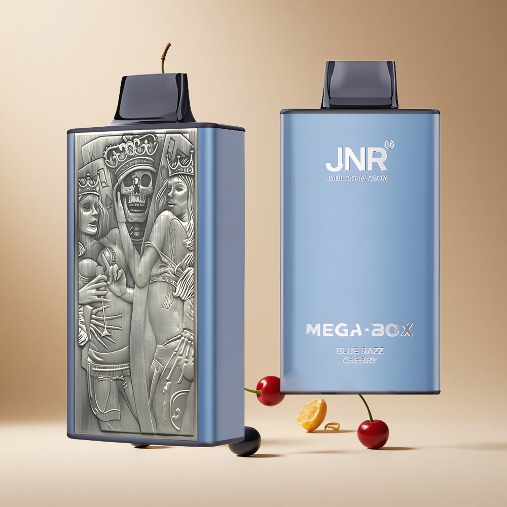 Frambuesa Azul Cereza JNR Mega Box 25000 Puffs con Carga Rápida Tipo-C