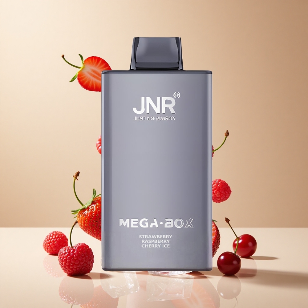 Fresa Frambuesa Cereza Hielo JNR Mega Box 25000 Puffs con Batería de 850mAh