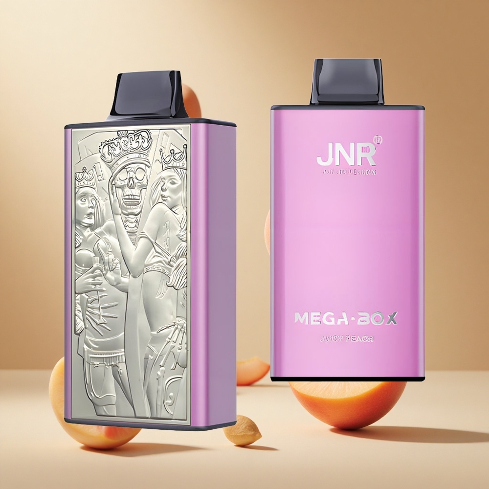 Melocotón Jugoso JNR Mega Box 25000 Puffs con Carga Rápida Tipo-C