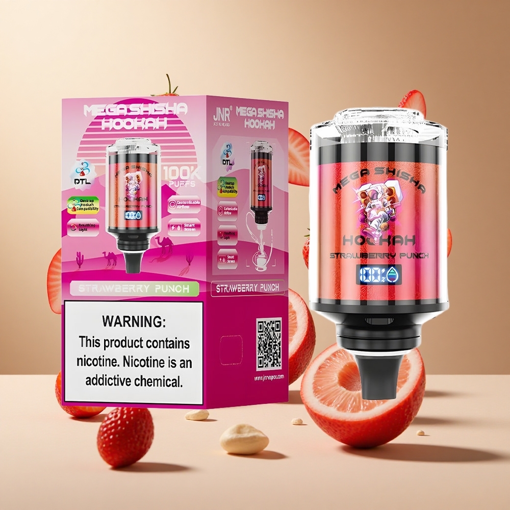 Fresa Ponche JNR Mega Shisha Hookah 100K Compatibilidad con Escritorio