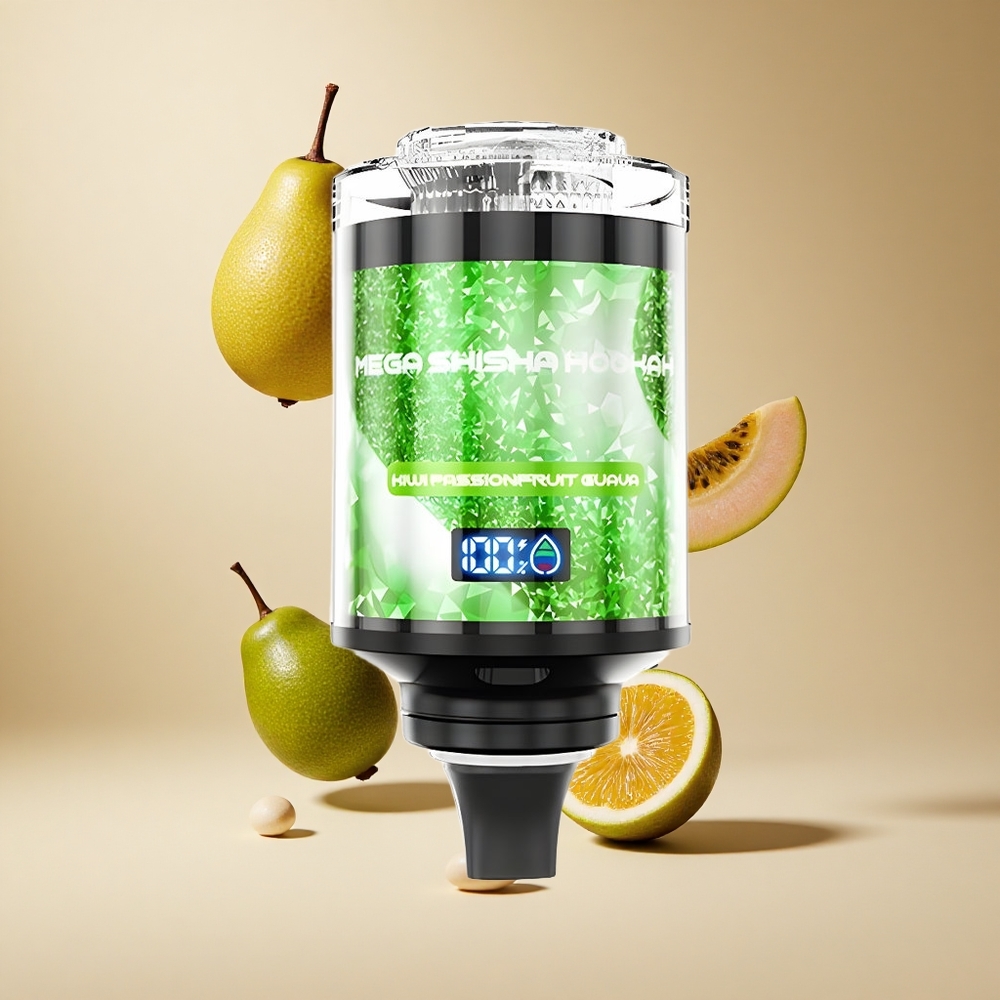 Kiwi Maracuyá Guayaba JNR Mega Shisha Hookah 100K Compatibilidad con Escritorio