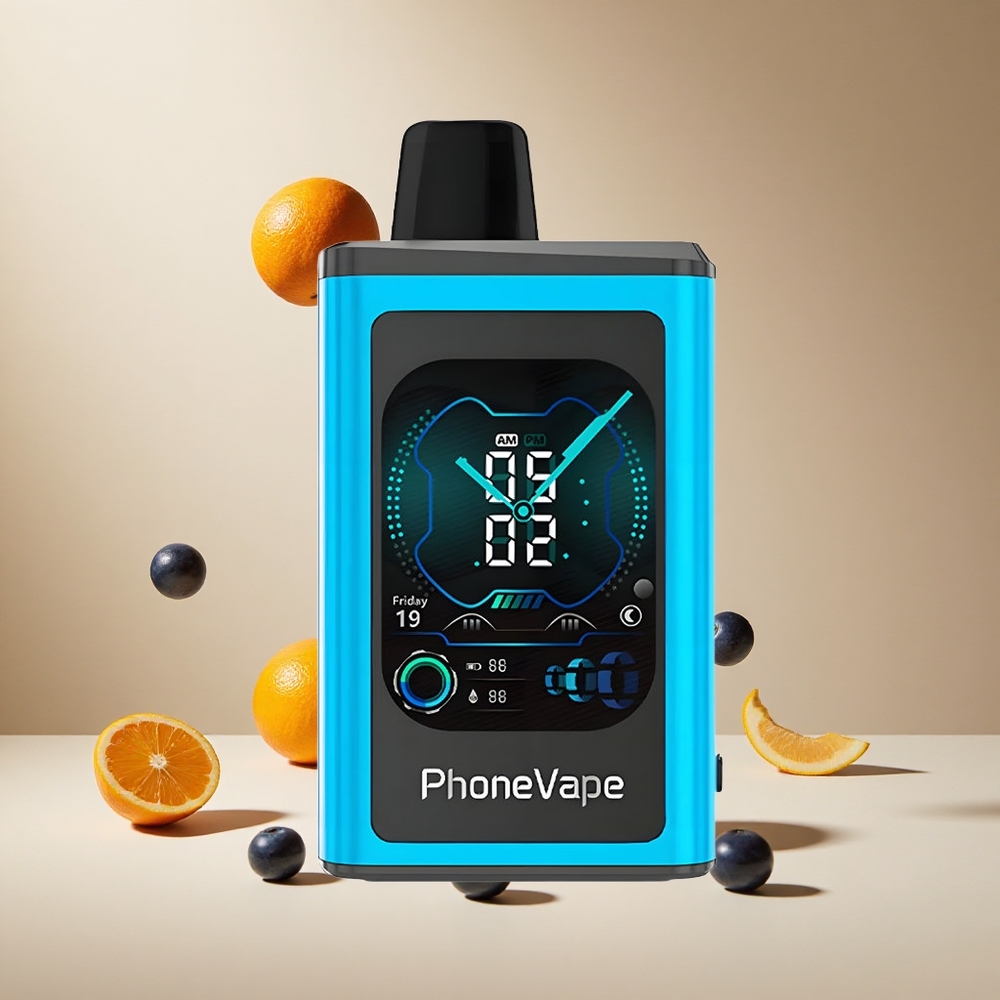 Arándano Azul Hielo JNR PhoneVape 30000 Puffs Pantalla Completa