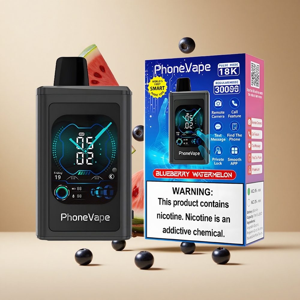 Arándano Sandía JNR PhoneVape 30000 Puffs Batería Recargable 850mAh