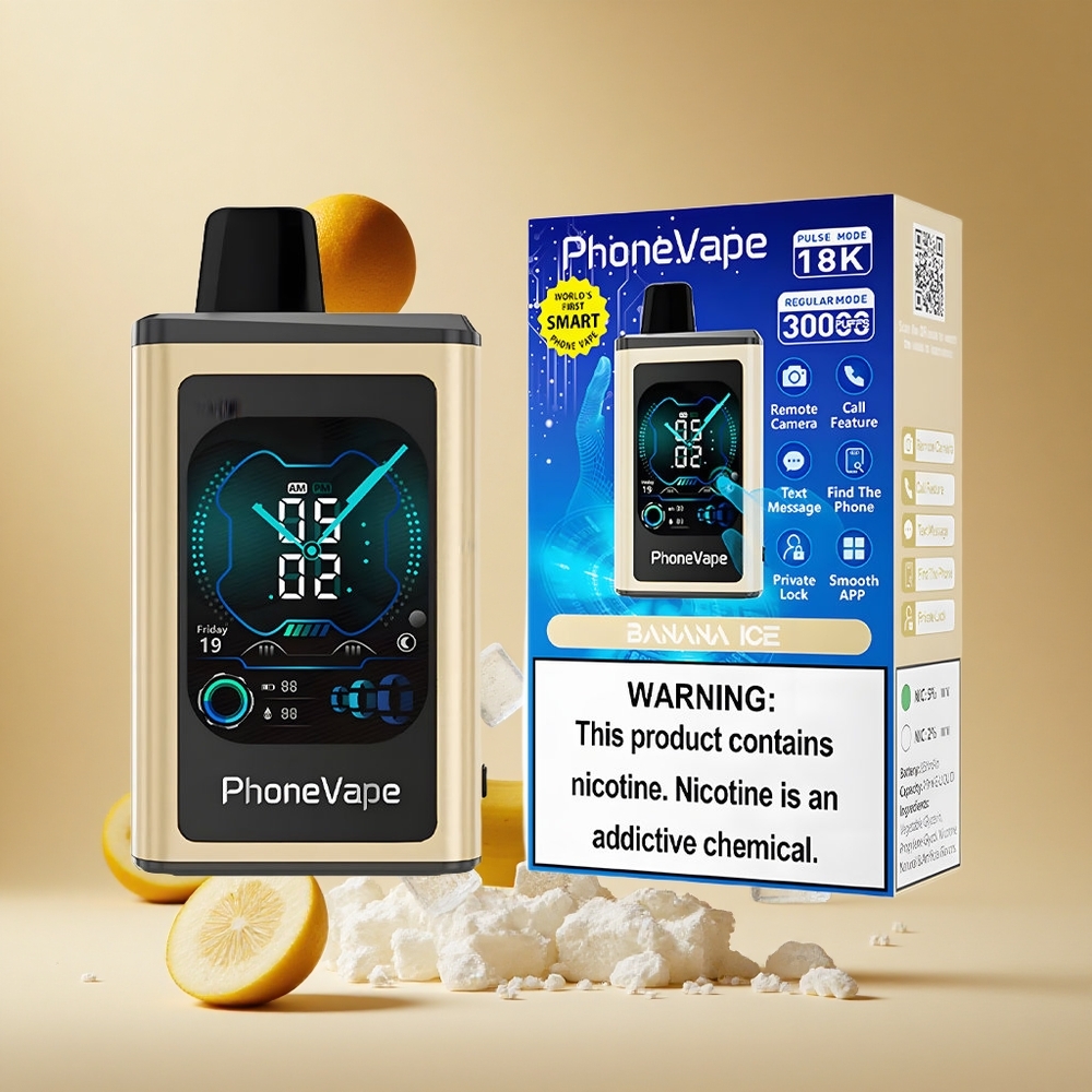 Banana Hielo JNR PhoneVape 30000 Puffs Batería Recargable Tipo-C