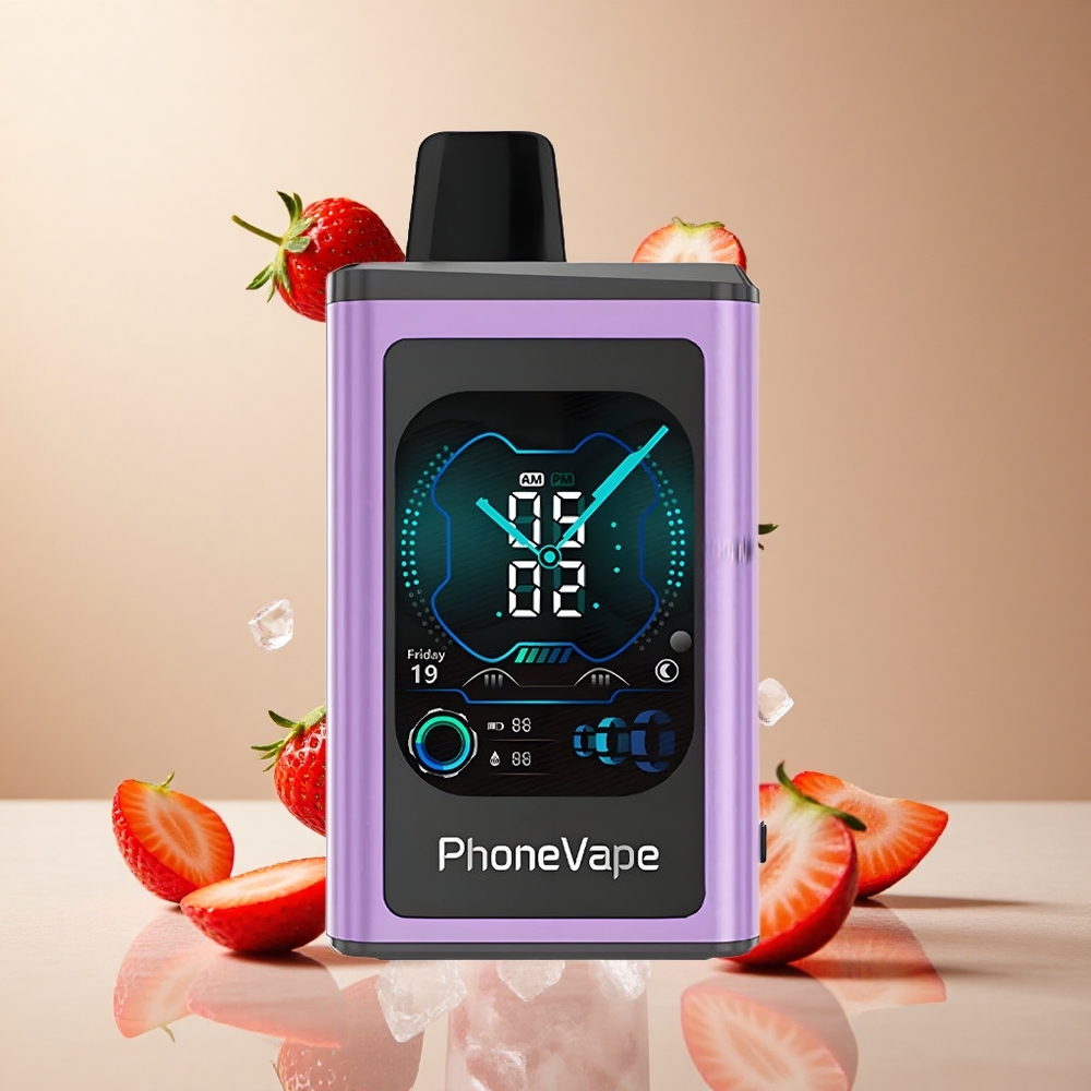 Fresa Helada JNR PhoneVape 30000 Puffs Pantalla Completa