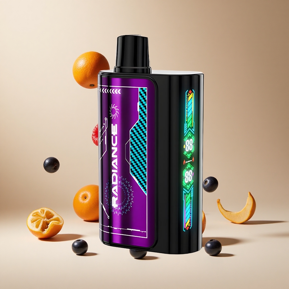 Arándano Agrio Frambuesa JNR Radiance 31000 Puffs Pantalla Inteligente Animada