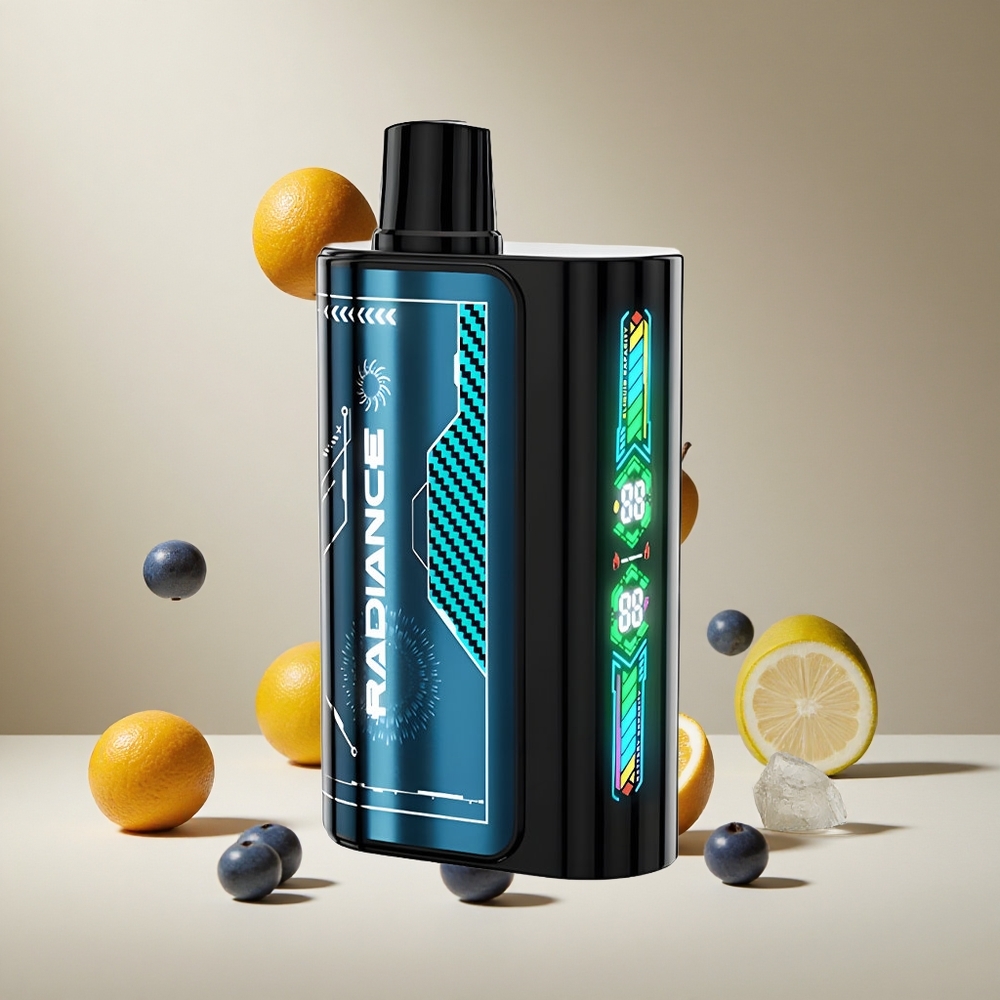 Arándano Azul Helado JNR Radiance 31000 Puffs Pantalla Inteligente Animada
