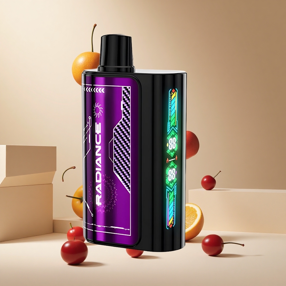 Cereza y Baya JNR Radiance 31000 Puffs Pantalla Inteligente Animada
