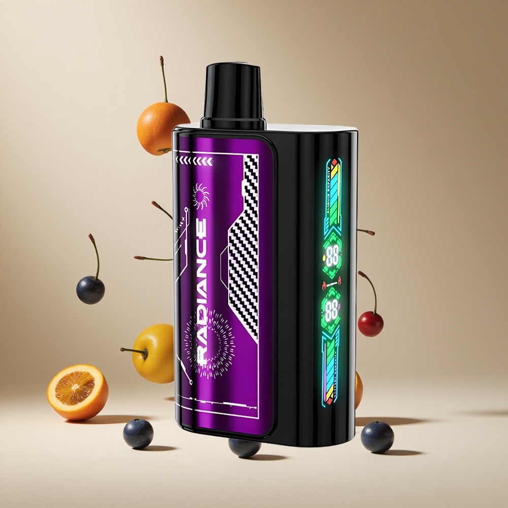 Frambuesa Azul Cereza JNR Radiance 31000 Puffs Pantalla Inteligente Animada