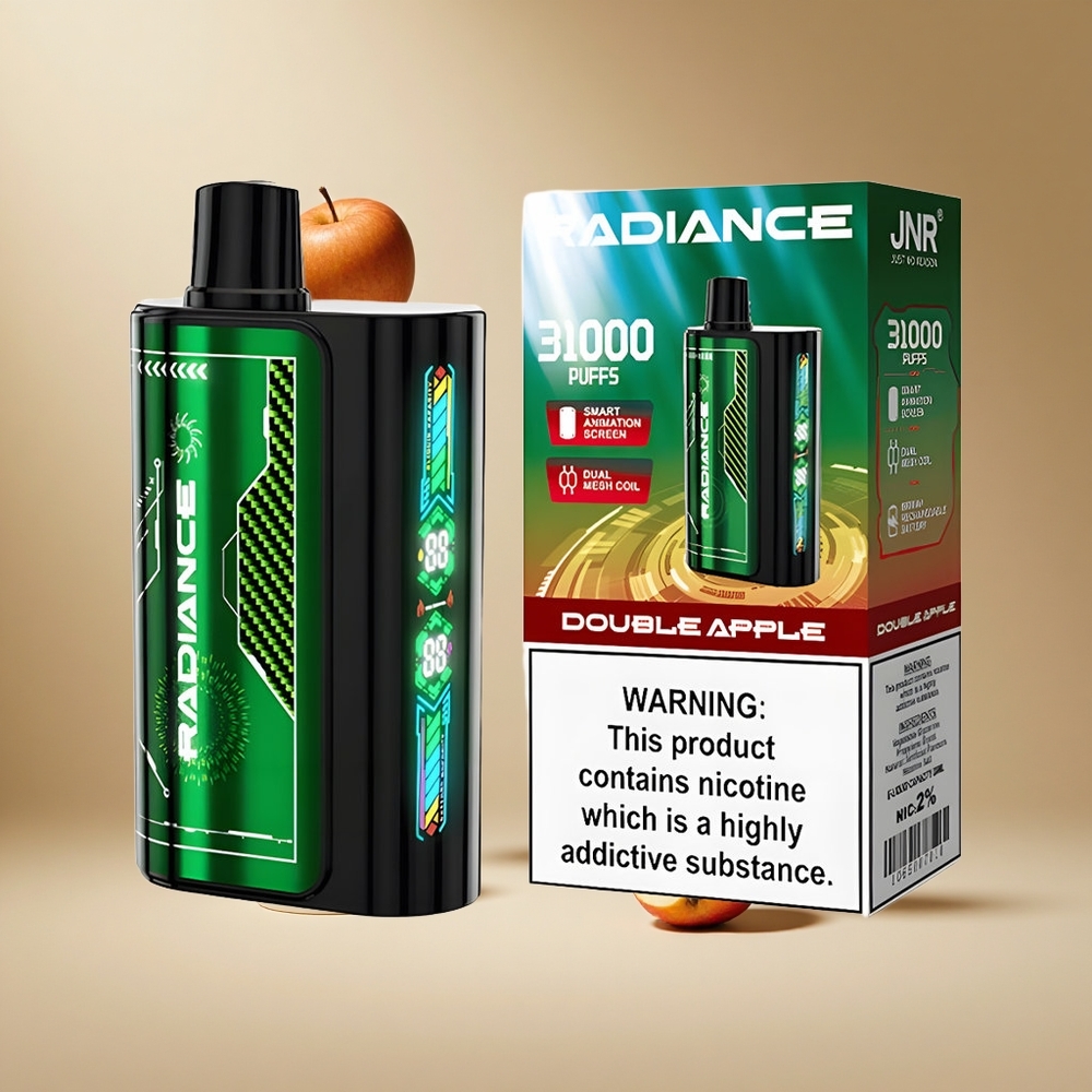 Manzana Doble JNR Radiance 31000 Puffs Pantalla de Animación Inteligente