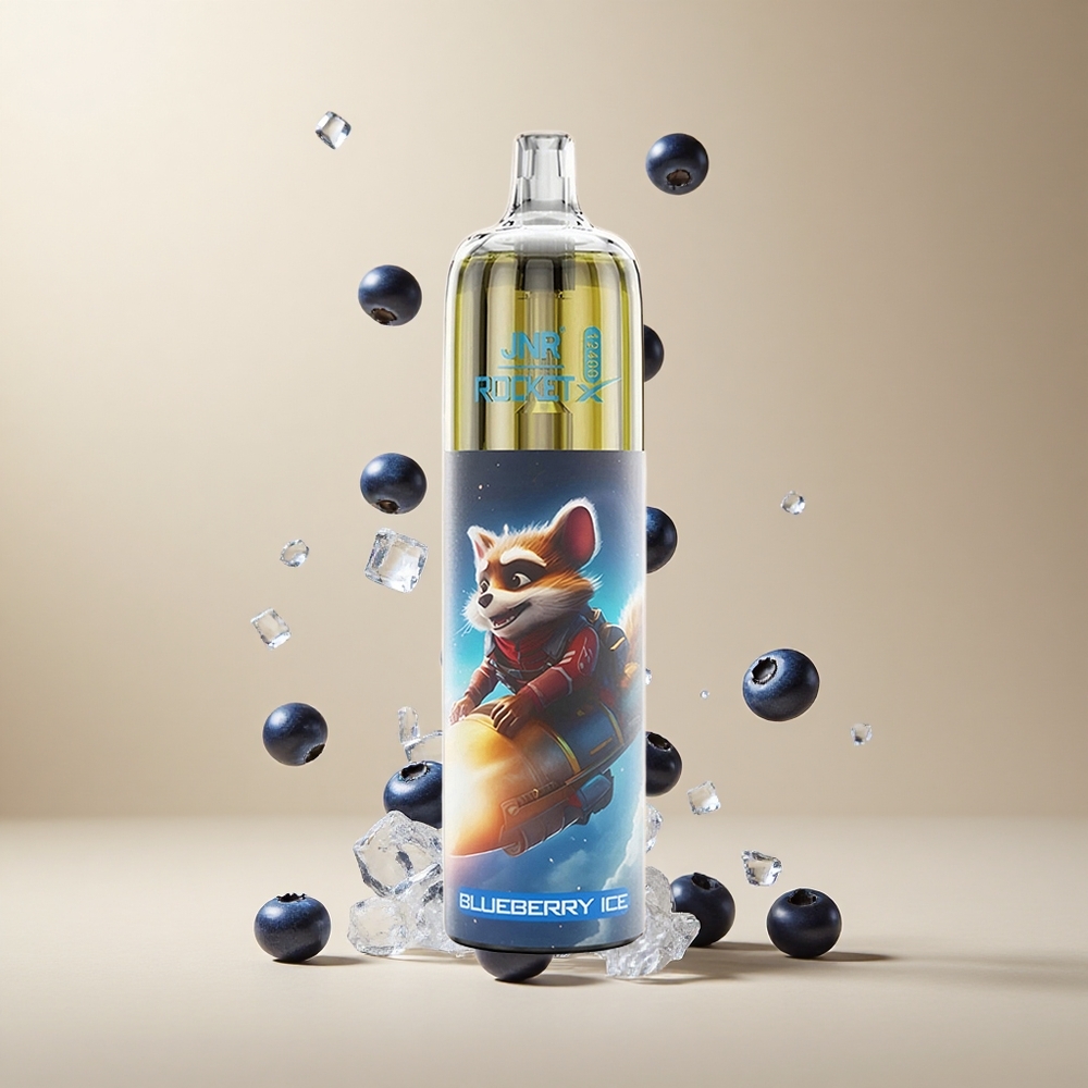 Arándano Azul Helado JNR Rocket-X 12400 Puffs Vape Desechable con Batería de 850mAh