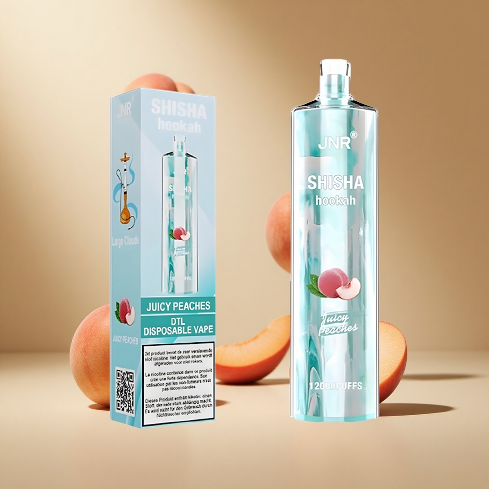 Melocotones Jugosos JNR Shisha Hookah 12000 Puffs 24ml