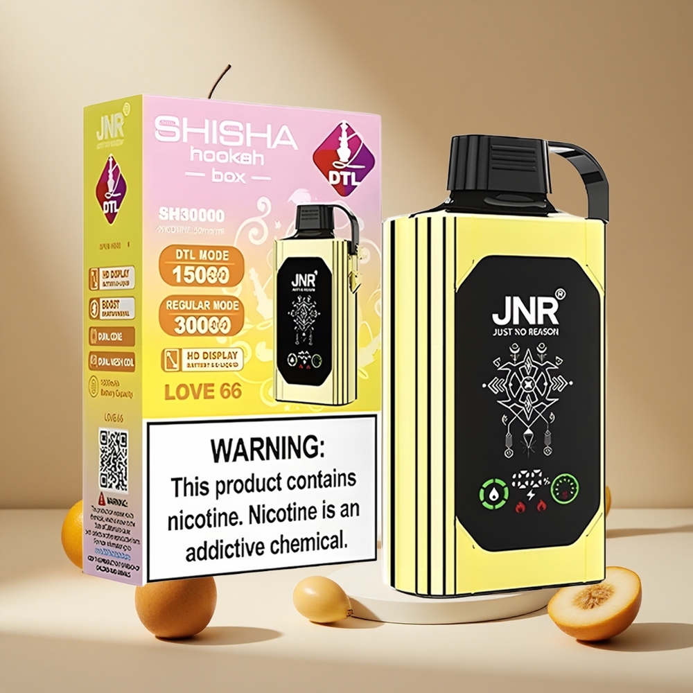 Amor 66 JNR Shisha Hookah Box 20500 Puffs Pantalla HD Dual Mesh Coil & Dual Core