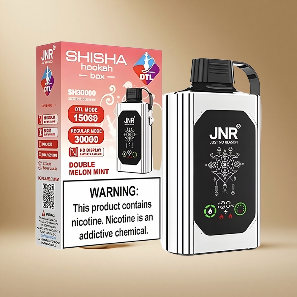 Manzana Doble JNR Shisha Hookah Box 20500 Puffs Pantalla HD