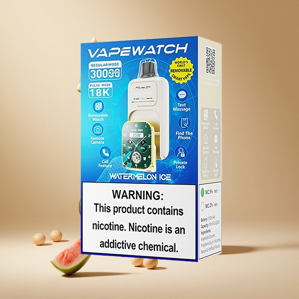 Sandía Helada JNR Vape Watch 30000 Puffs Dual Mesh Coil