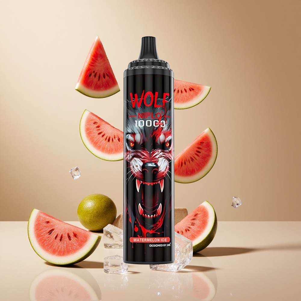 Sandía Helada JNR Wolf Niplo 10000 Puffs con Bobina Mesh 1.0 Ohm