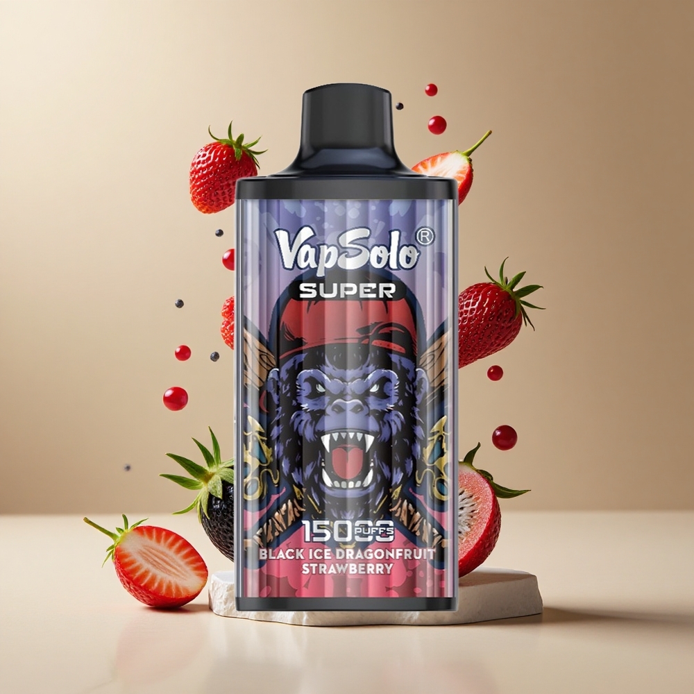 Dragonfruit Fresa Negro Vapsolo Super 15000 Puffs 40ml