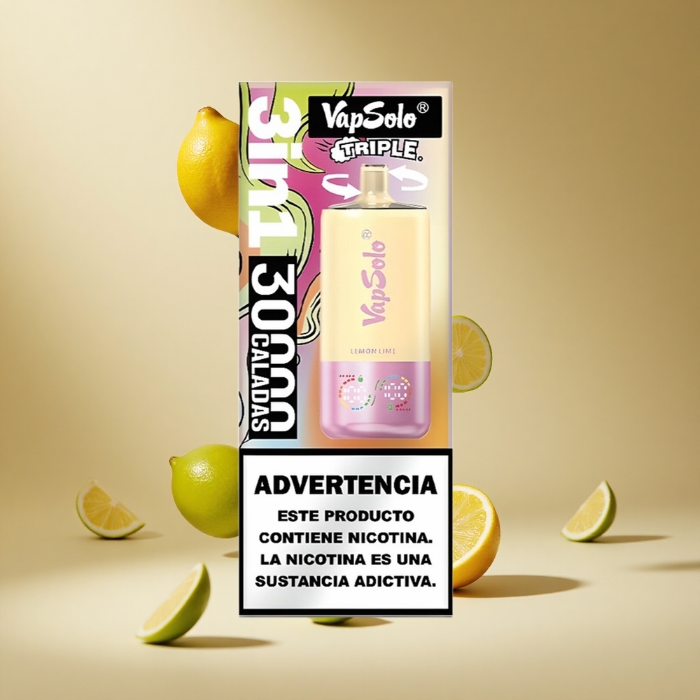 Limón Lima VapSolo Triple 30000 Puffs 40ml