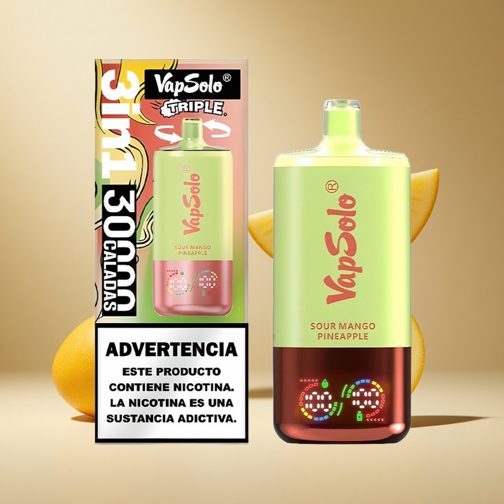 Mango Piña Agrio VapSolo Triple 30000 Puffs 40ml