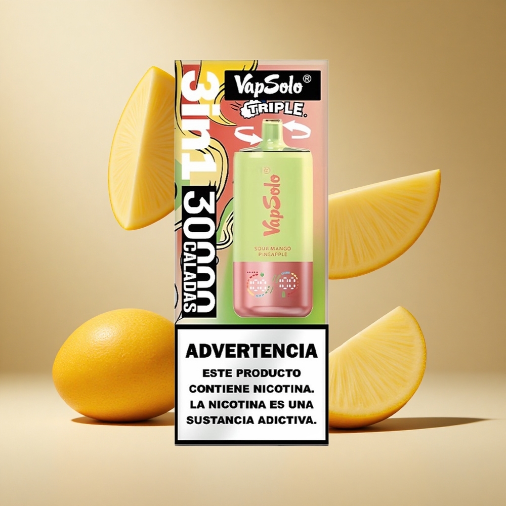 Mango Piña Agrio VapSolo Triple 30000 Puffs 40ml