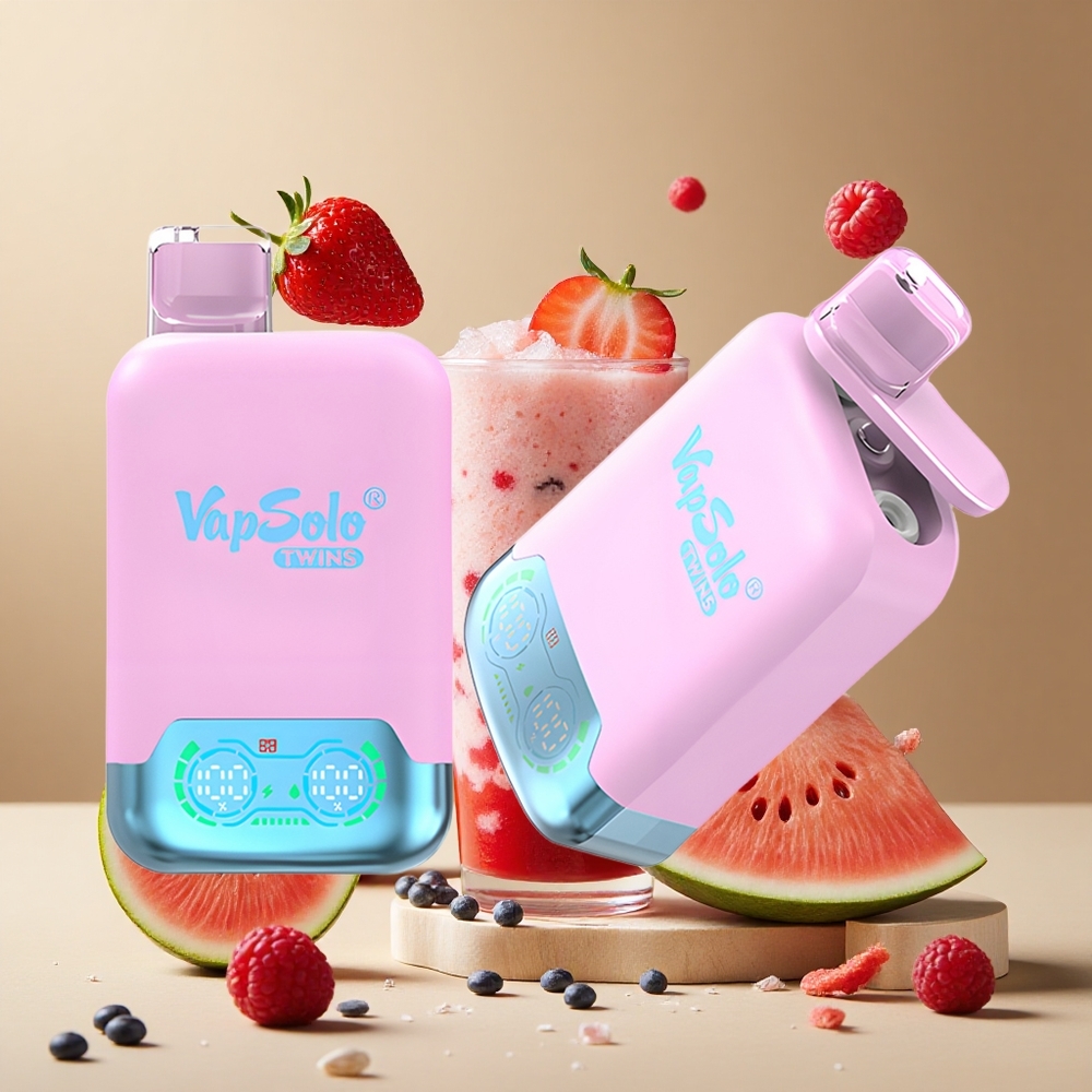 Dragón Negro Fresa Fruta & Sandía Frambuesa Vapsolo Twins 20000 Puffs 40 ml