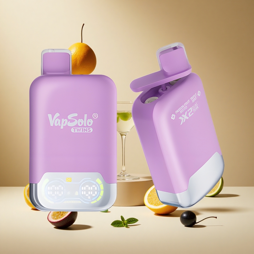 Mojito de Fruta de la Pasión y Triple Menta Vapsolo Twins 20000 Puffs con 40 ml de E-Líquido