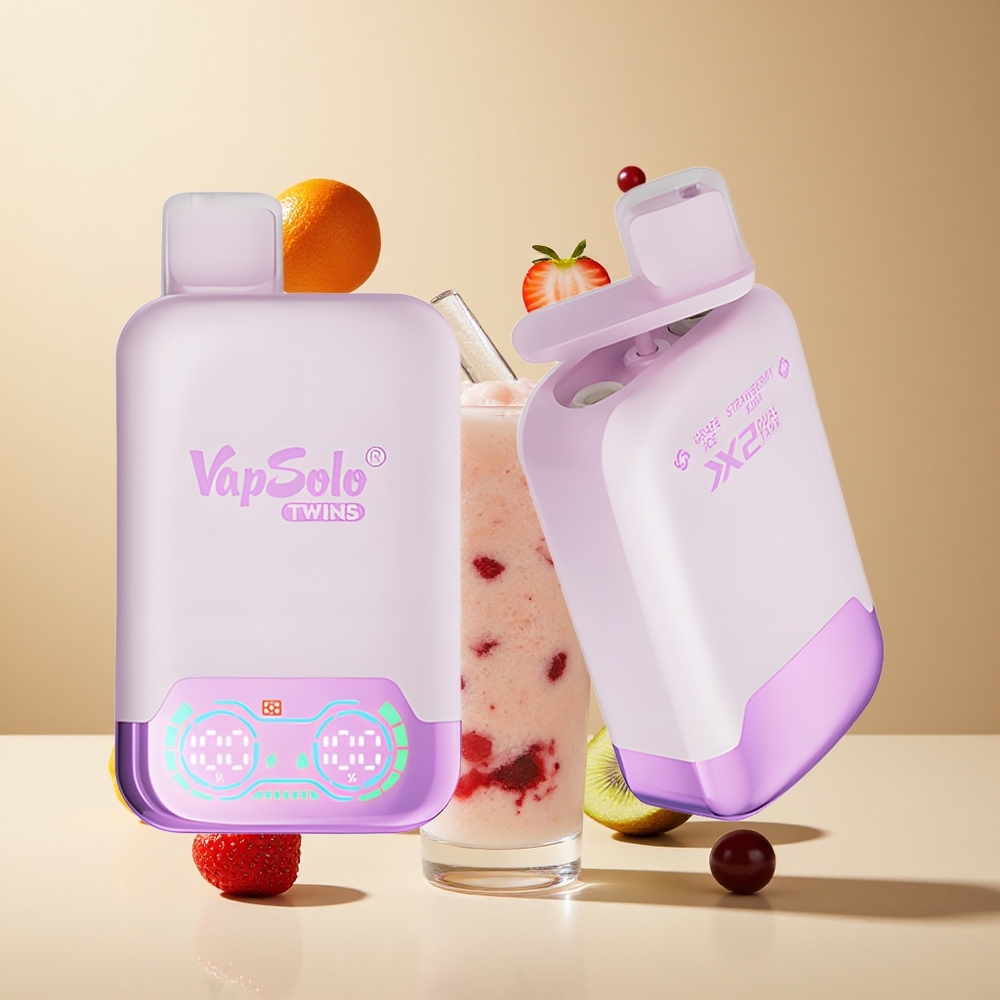 Uva Helada & Fresa Kiwi Vapsolo Twins 20000 Puffs 40 ml