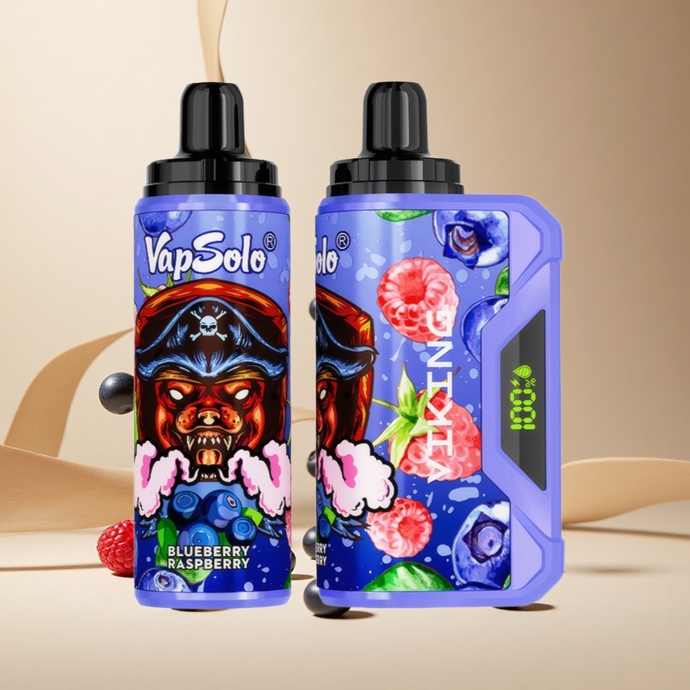 Arándano Frambuesa VapSolo VIKING 12000 Puffs 22ml