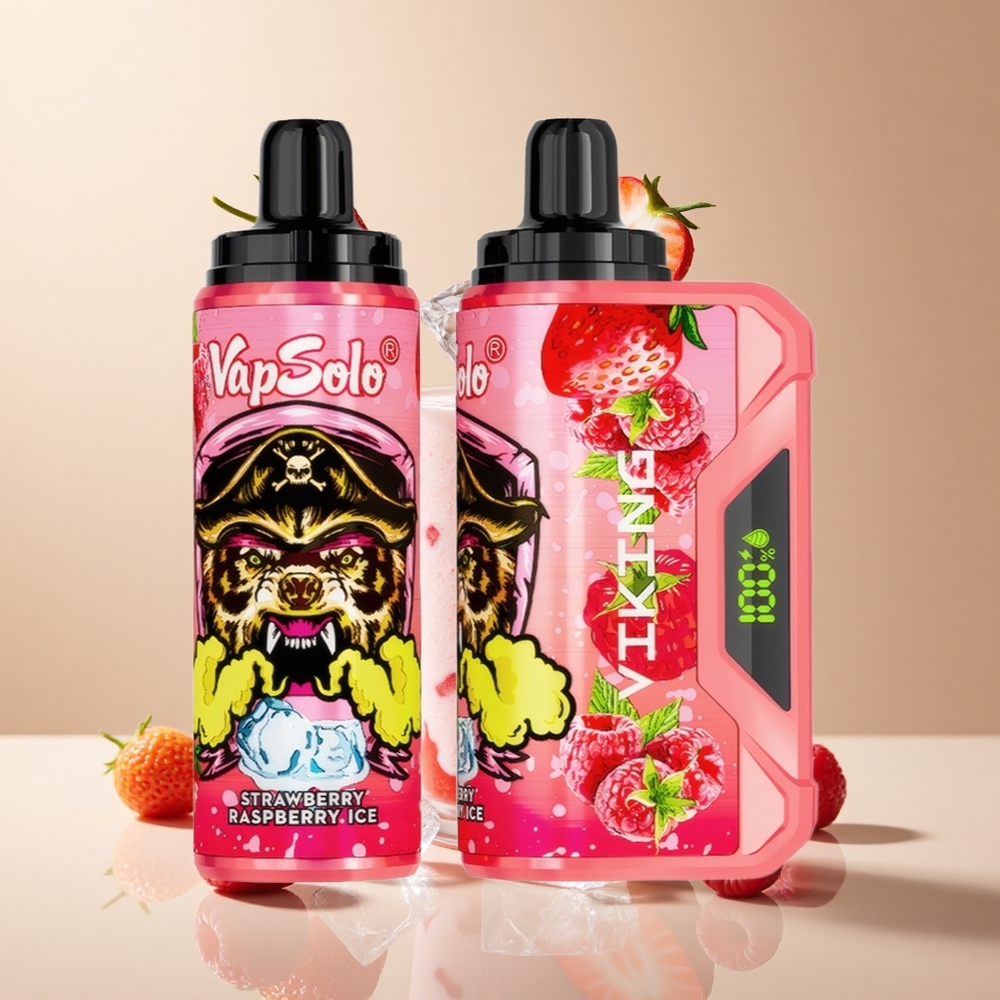 Fresa Frambuesa Hielo VapSolo VIKING 12000 Puffs 22ml