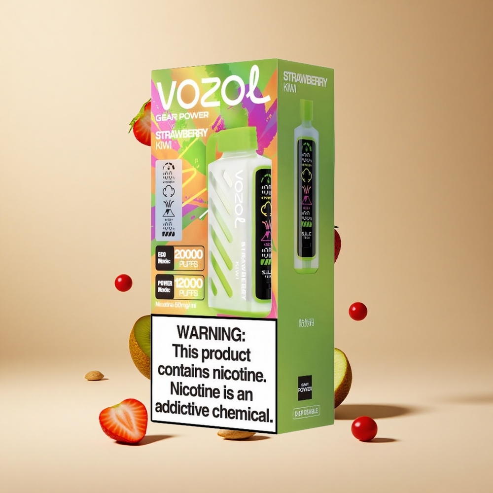 Fresa Kiwi VOZOL Gear Power 20000 Puffs 20mL Pantalla Completa