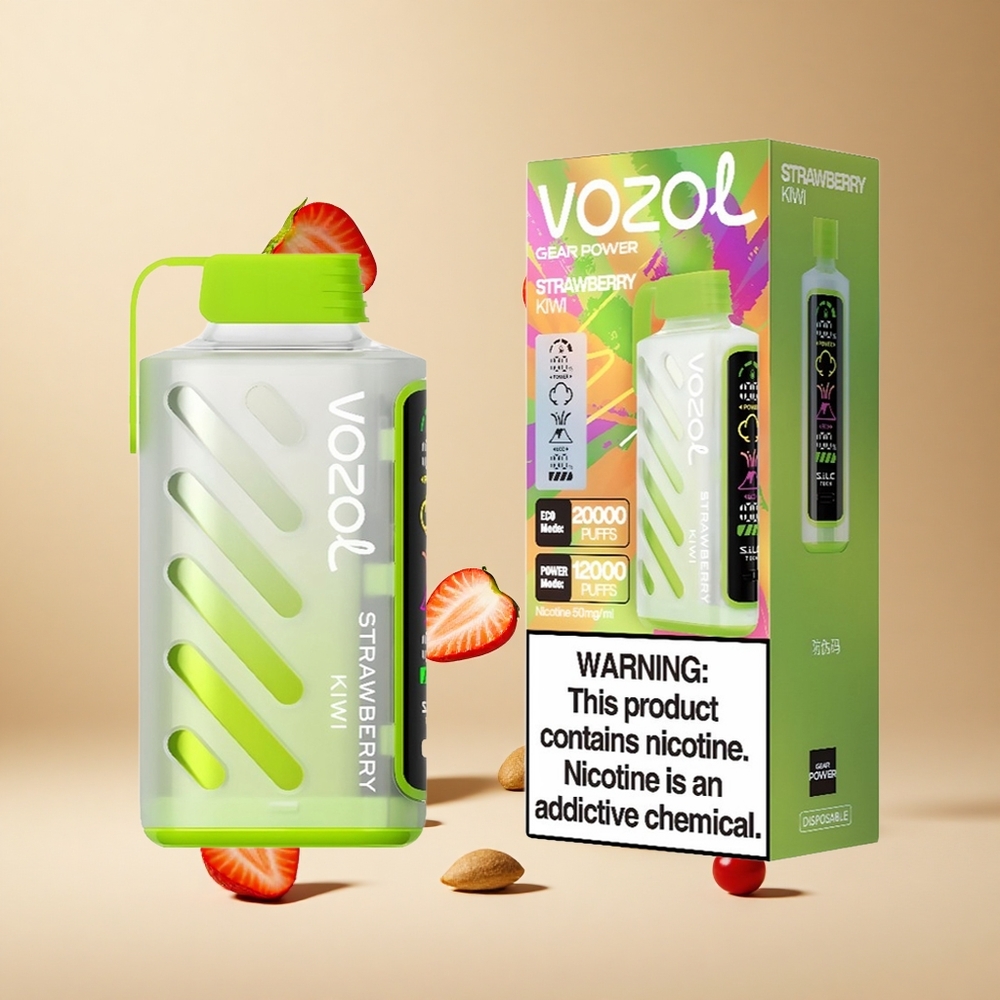 Fresa Kiwi VOZOL Gear Power 20000 Puffs 20mL Pantalla Completa
