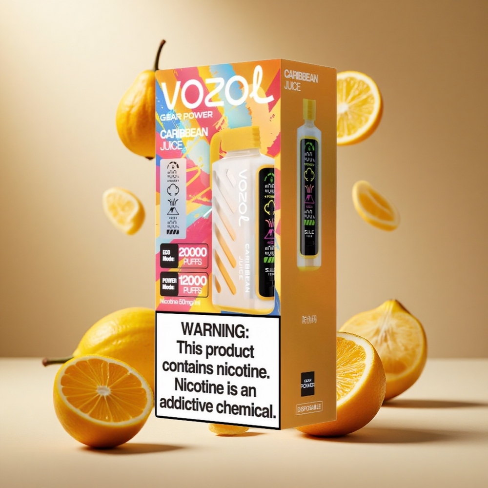 Jugo Caribeño VOZOL Gear Power 20000 Puffs Pantalla Completa
