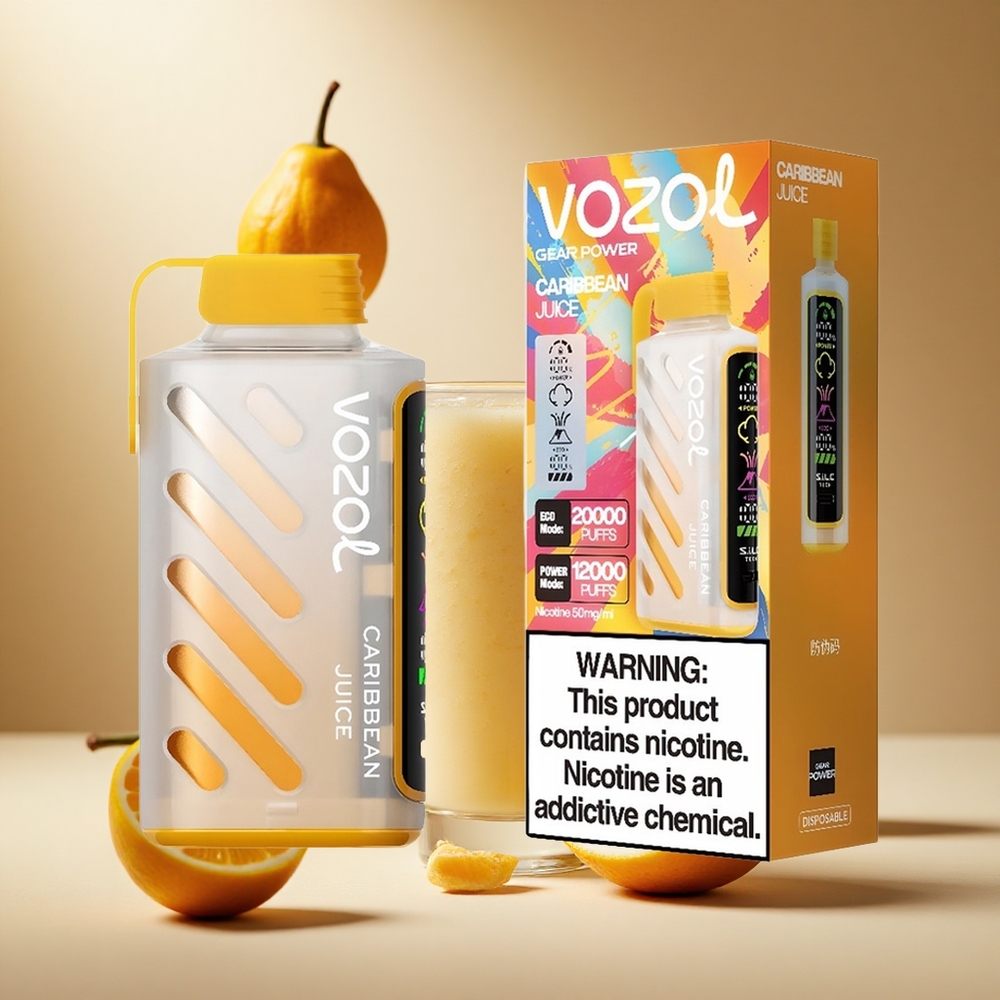 Jugo Caribeño VOZOL Gear Power 20000 Puffs Pantalla Completa