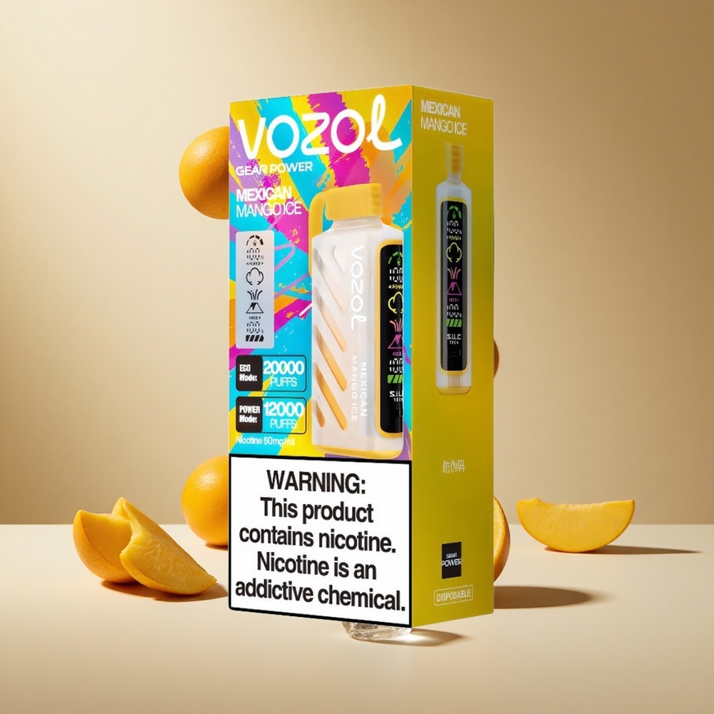 Mango Helado Mexicano VOZOL Gear Power 20000 Puffs Pantalla Completa