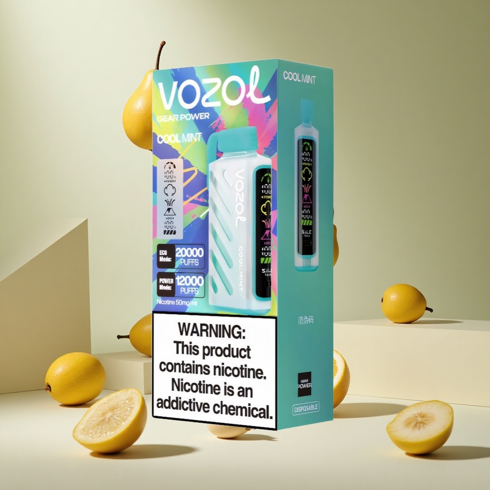 Menta Fría VOZOL Gear Power 20000 Puffs Pantalla Completa